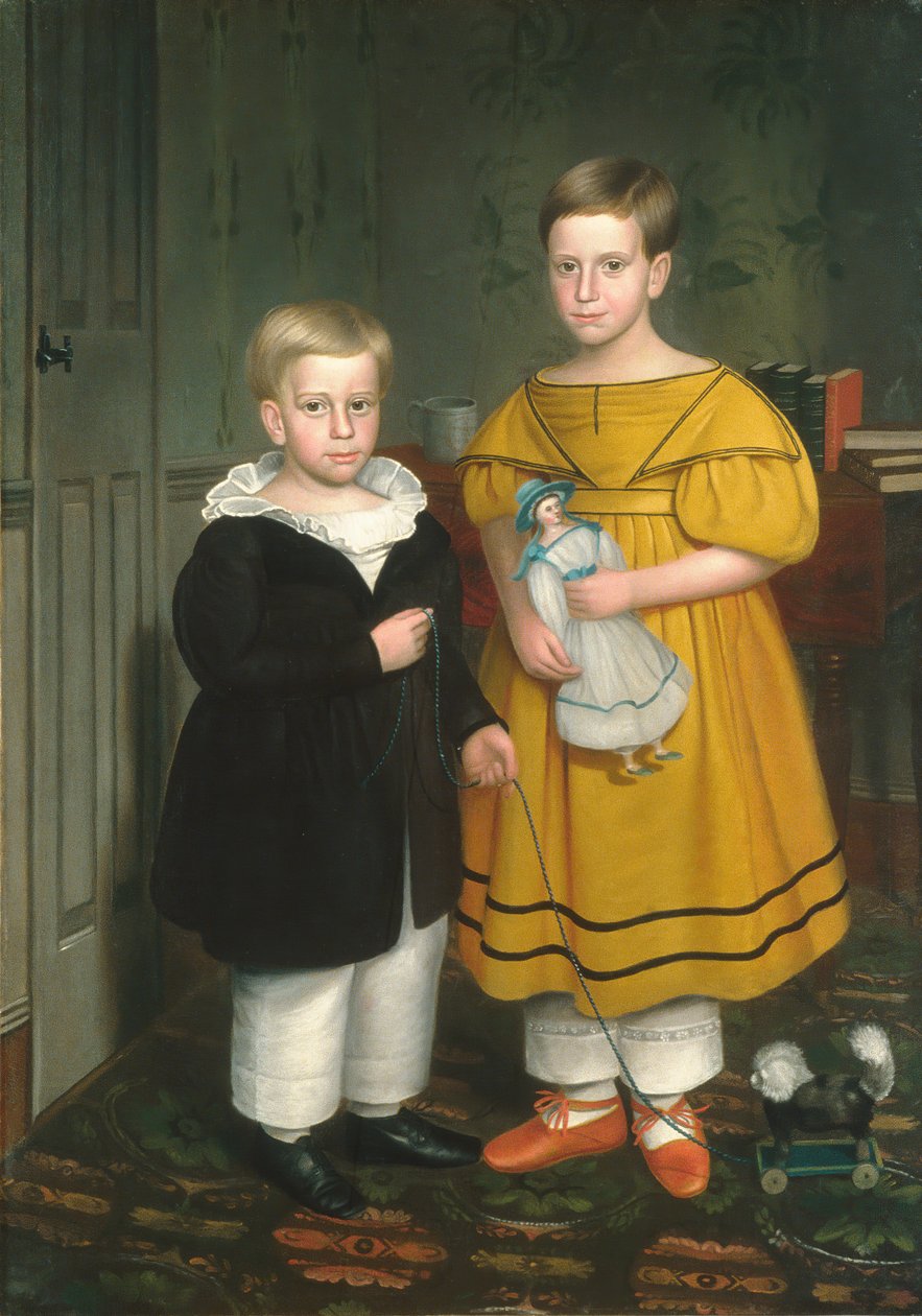 Les enfants Raymond, vers 1838 - Robert Peckham