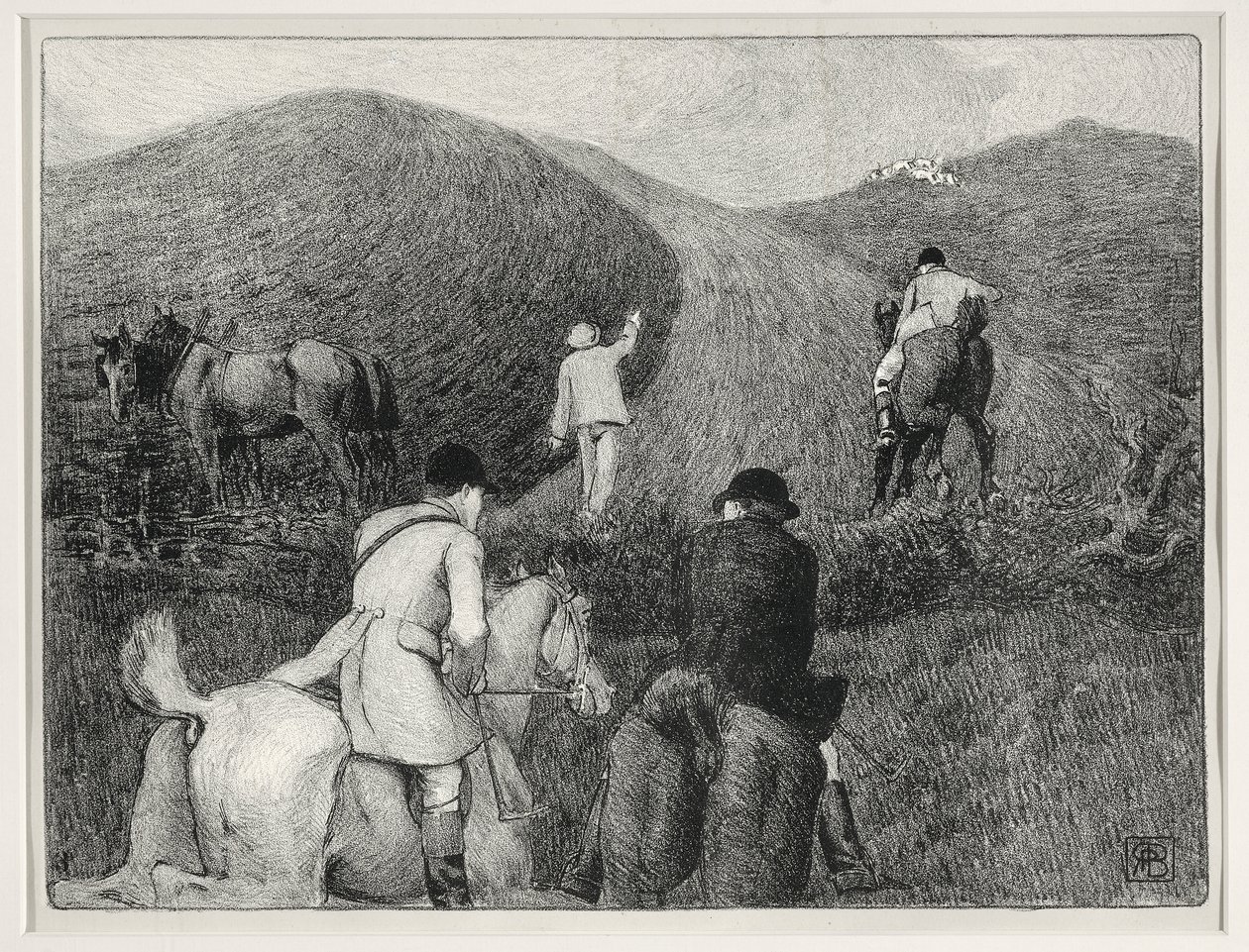 Scène de chasse - Robert Polhill Bevan