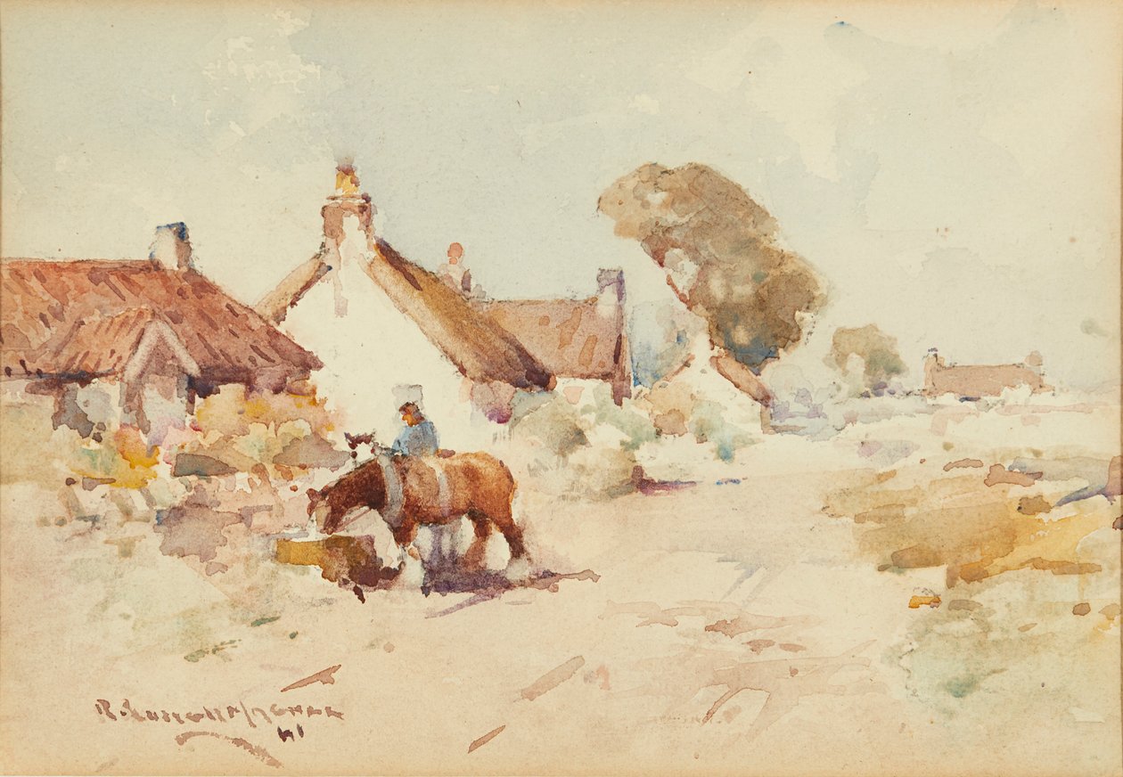 Cheval et charrette - Robert Russell MacNee