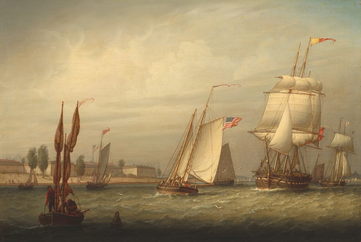 Port de Boston, 1843 - Robert Salmon