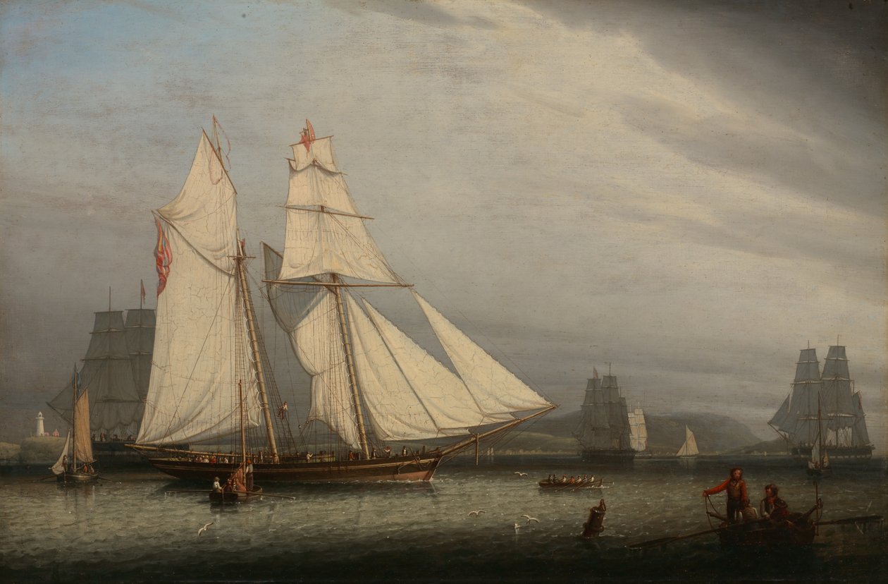Scène portuaire - Robert Salmon