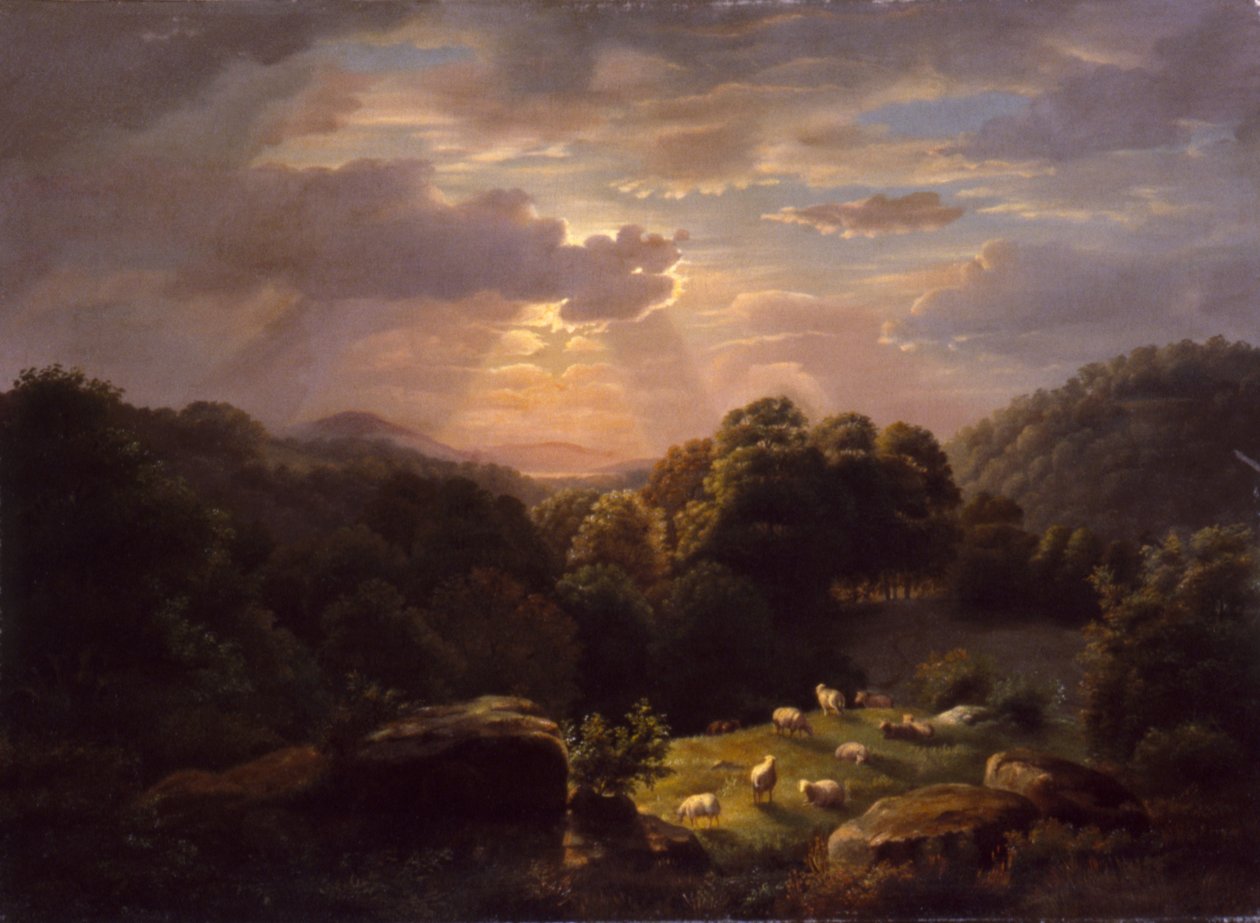 Paysage avec moutons, n.d. - Robert Seldon Duncanson