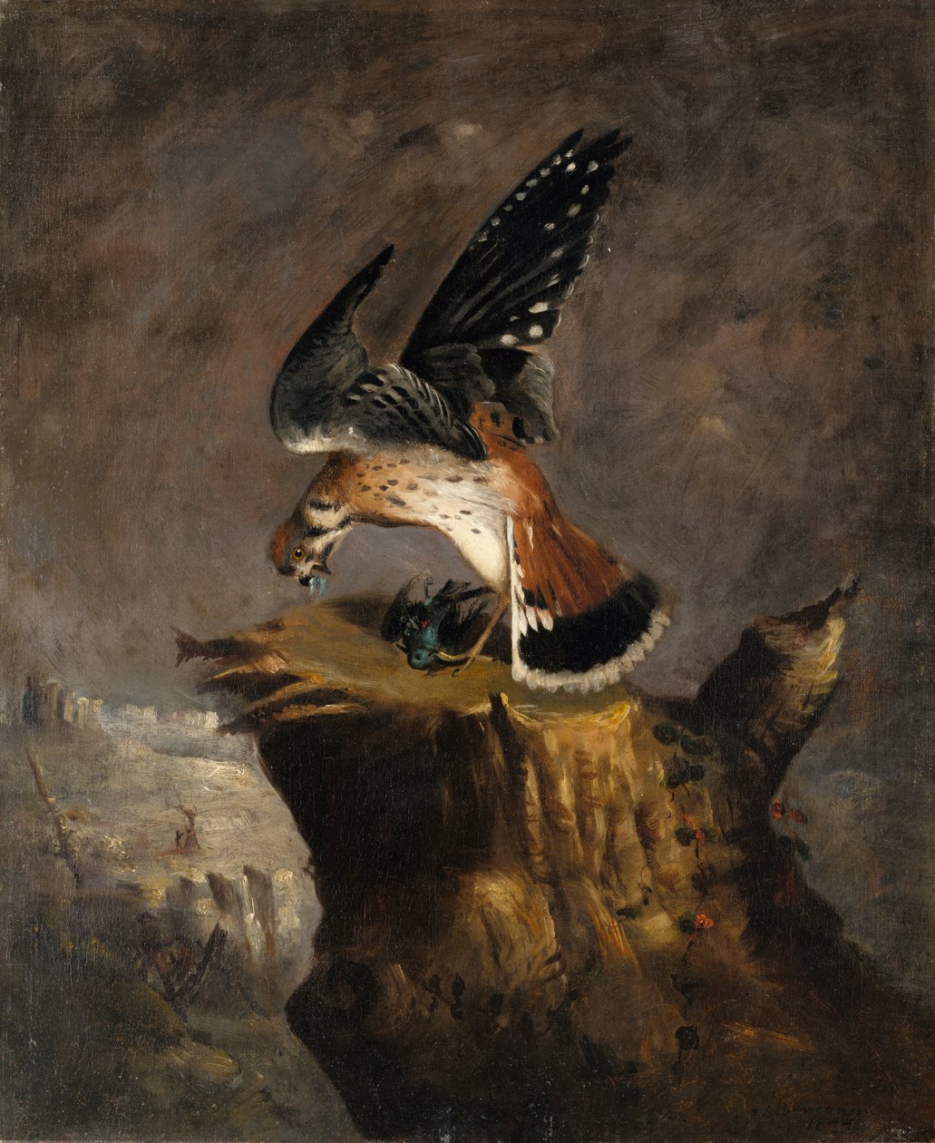 Vautour et sa proie, 1844 - Robert Seldon Duncanson