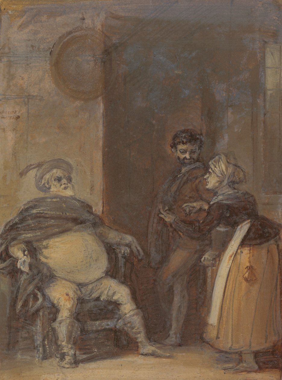 Falstaff avec Mistress Quickly et Bardolph - Robert Smirke