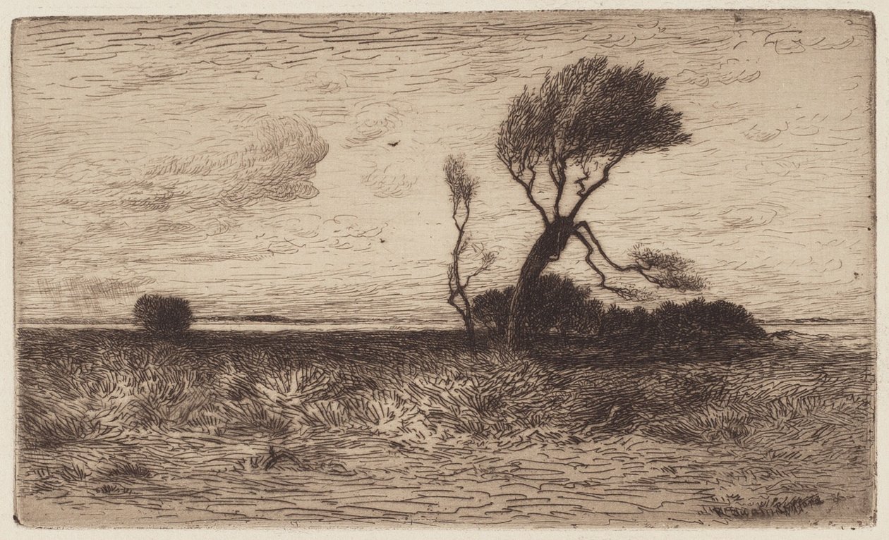 Près de la côte [petite plaque] - Robert Swain Gifford