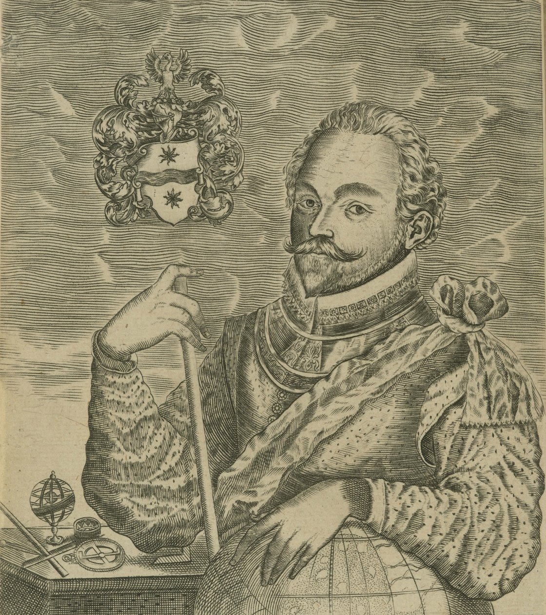 Portrait de Sir Francis Drake, 1628 - Robert Vaughan