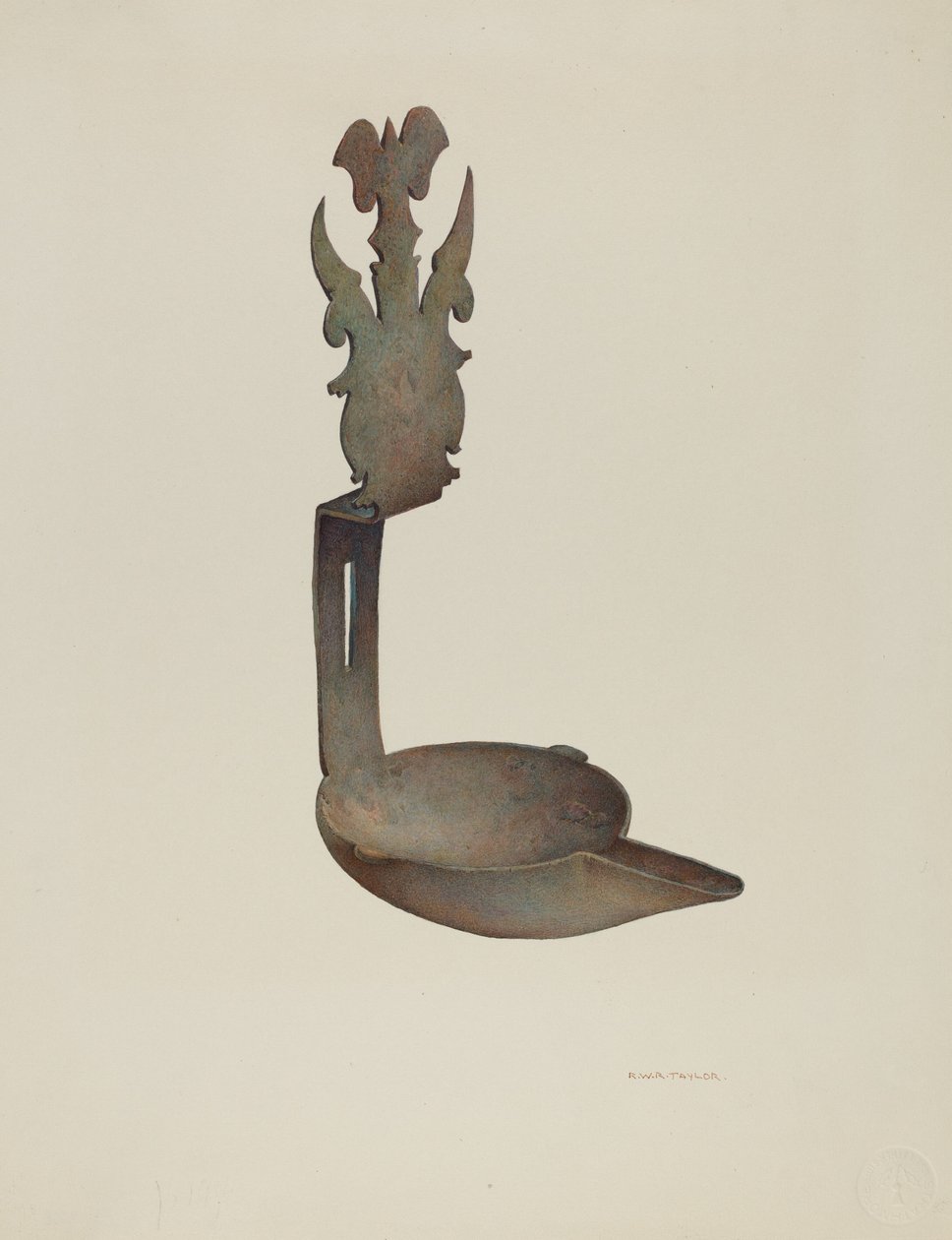 Lampe à graisse - Robert W.R. Taylor
