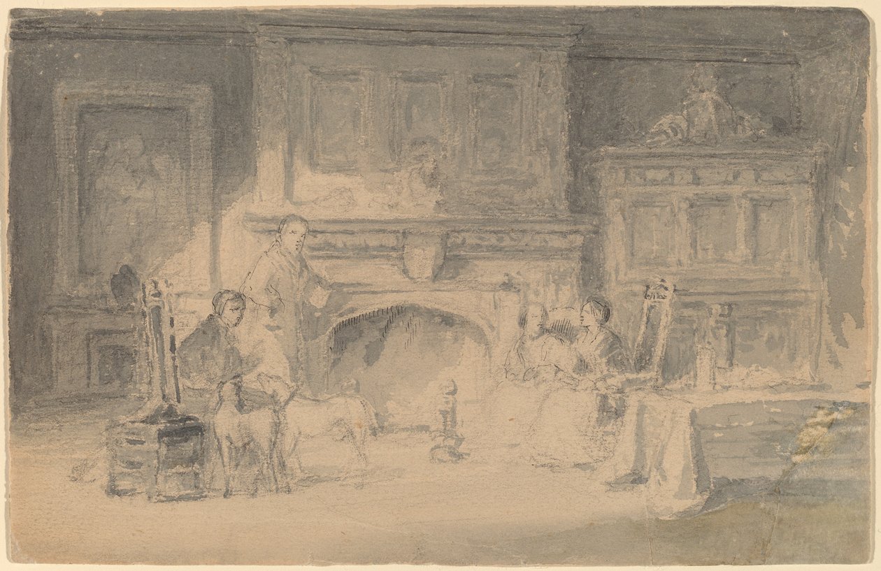 Étude pour "La famille Bailey" - Robert Walter Weir