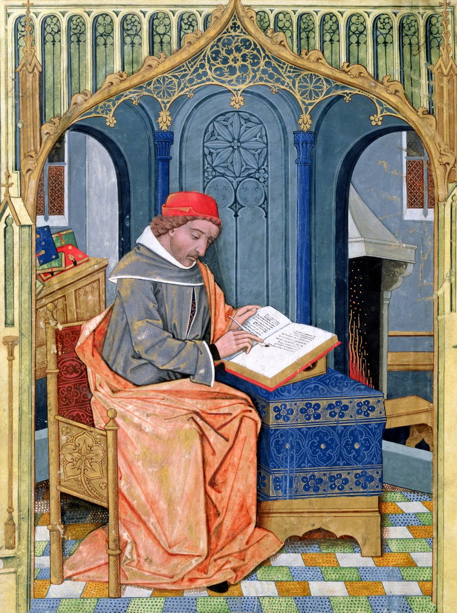 Matthaeus Platearius écrivant Le Livre des simples médecines - Robinet Testard