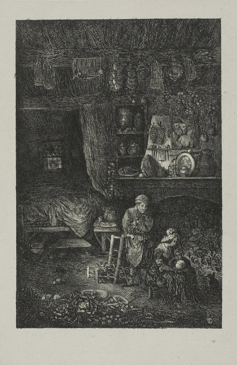 Intérieur flamand - Rodolphe Bresdin