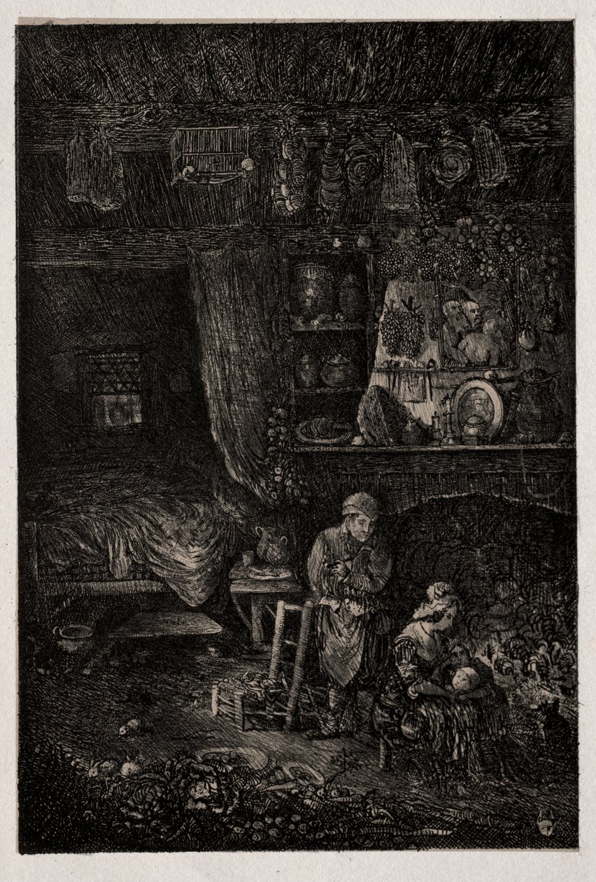 Intérieur flamand - Rodolphe Bresdin