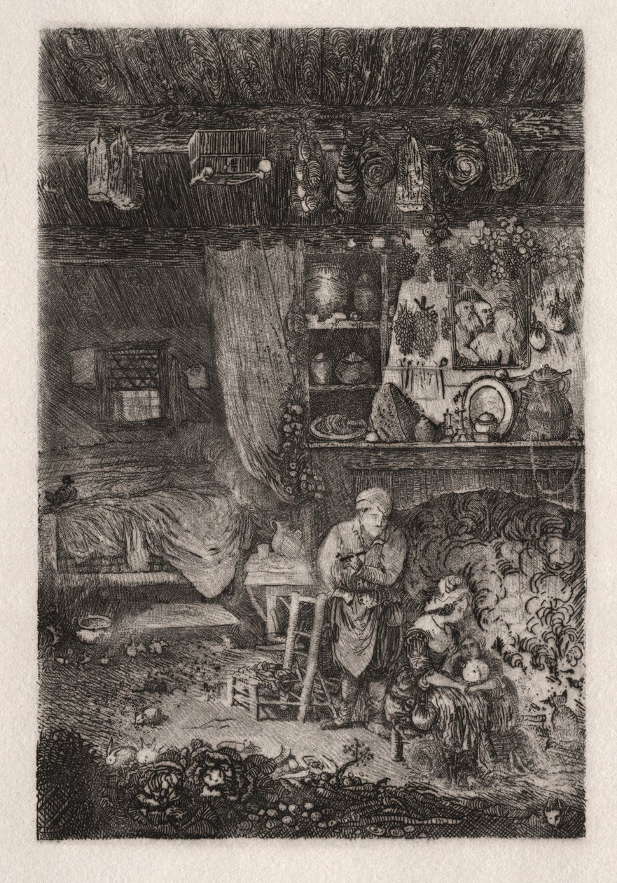 Intérieur flamand, 1856-66 - Rodolphe Bresdin