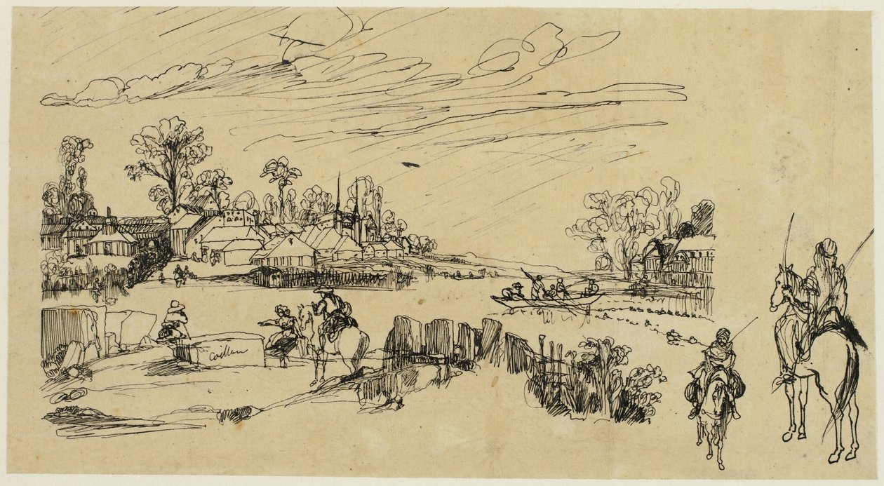 Cavaliers et pêcheurs - Rodolphe Bresdin