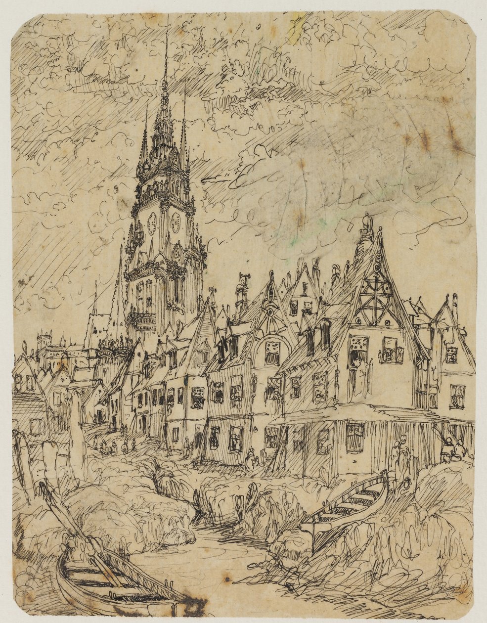 Village maritime - Rodolphe Bresdin