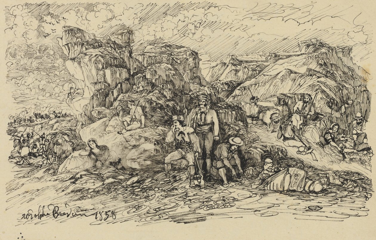 Les Contrebandiers - Rodolphe Bresdin
