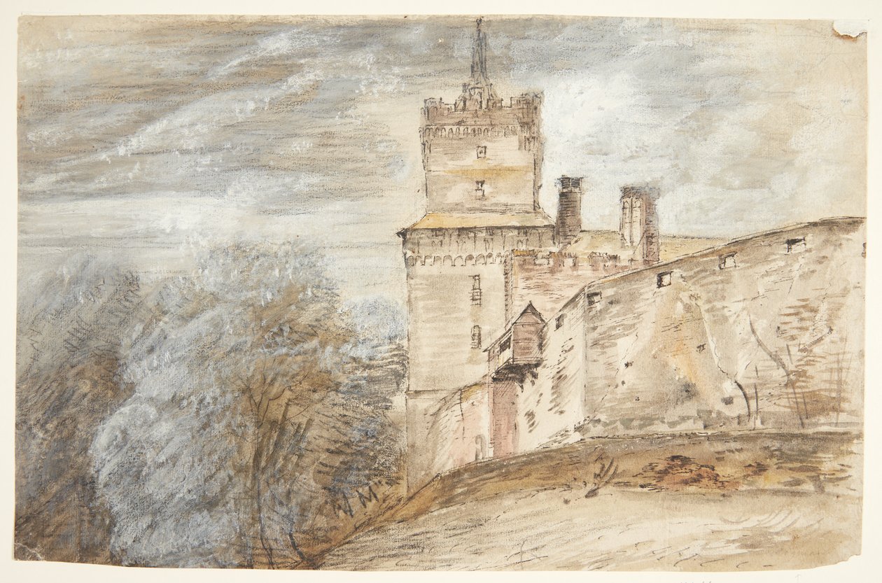 Château avec forêt à gauche. Château de Schwamenburg? - Roelant Savery