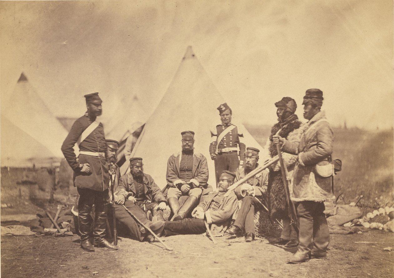 Officiers et hommes du 89e régiment. - Roger Fenton