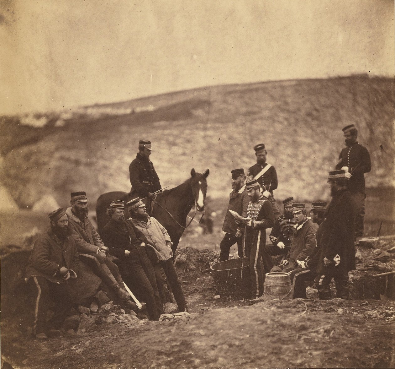 Officiers et hommes du 8e Hussards. - Roger Fenton