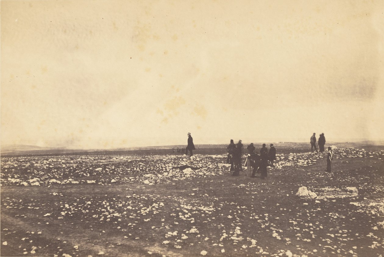 Des agents aux aguets à Cathcarts Hill. - Roger Fenton