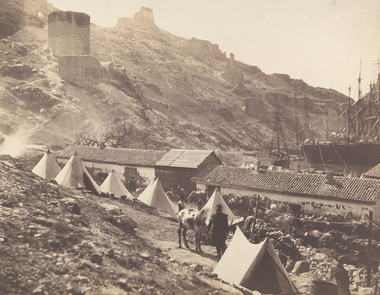 Le château génois, Balaklava, 1855 - Roger Fenton