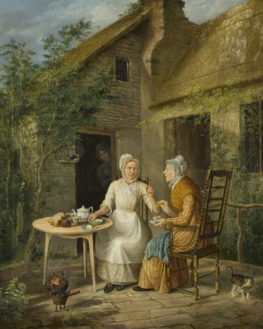 Les commères du village, vers 1828 - Rolinda Sharples