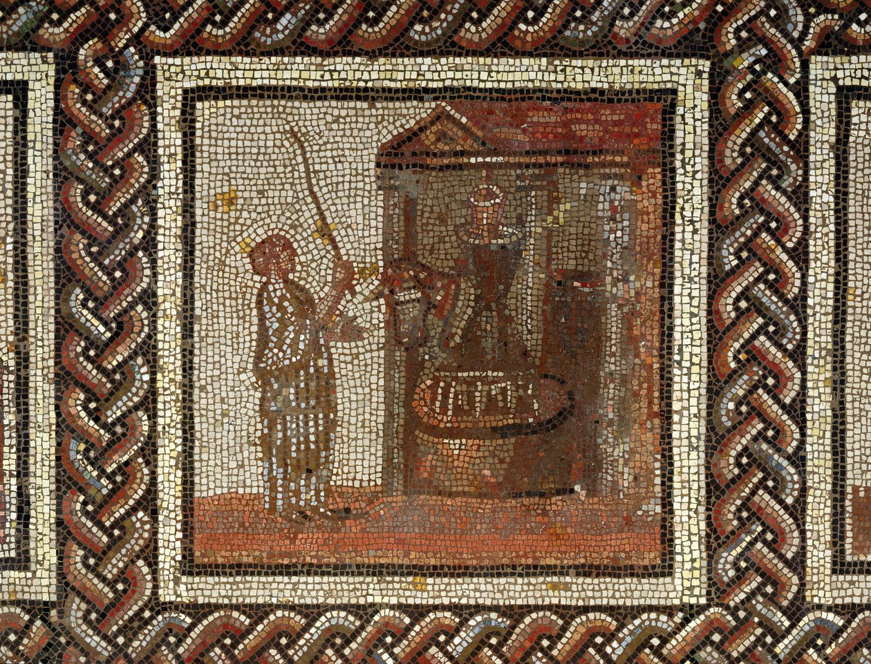Une meule de moulin actionnée par un âne, de Saint-Romain-en-Gal - Roman