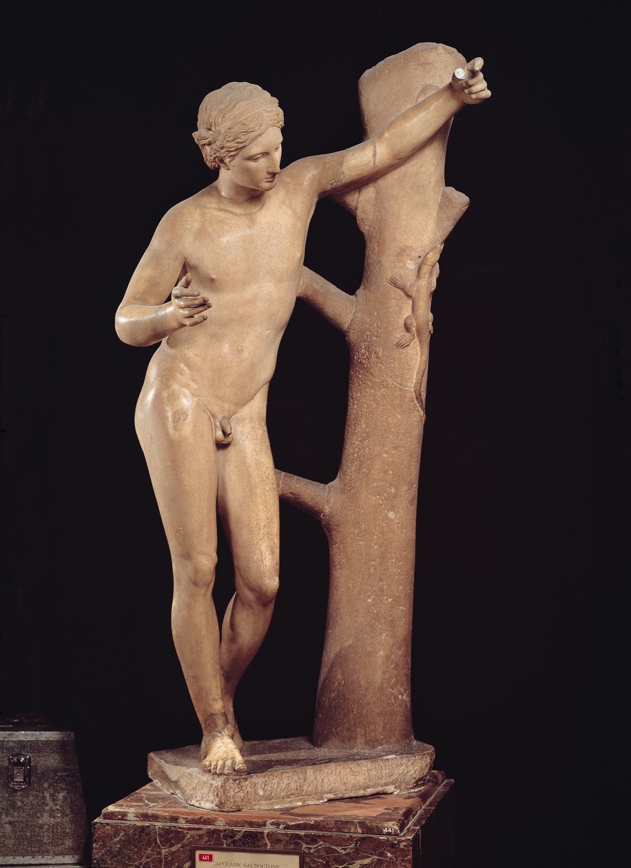 Apollon Sauroctone (Tueur de lézard) copie romaine d