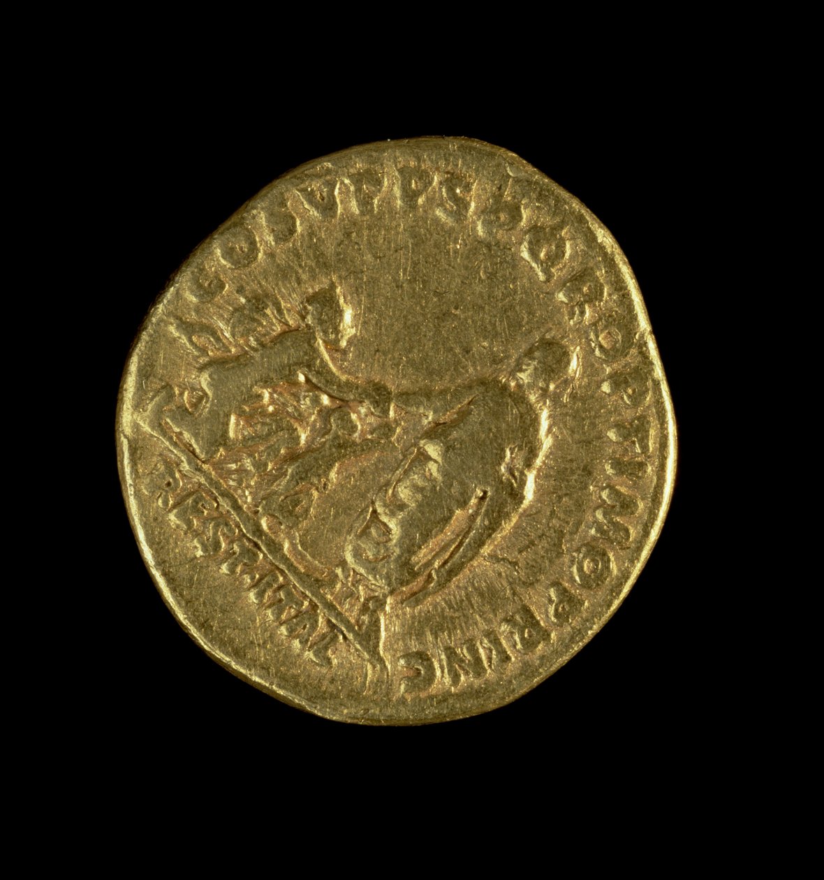 Aureus (revers) frappé par Trajan représentant l