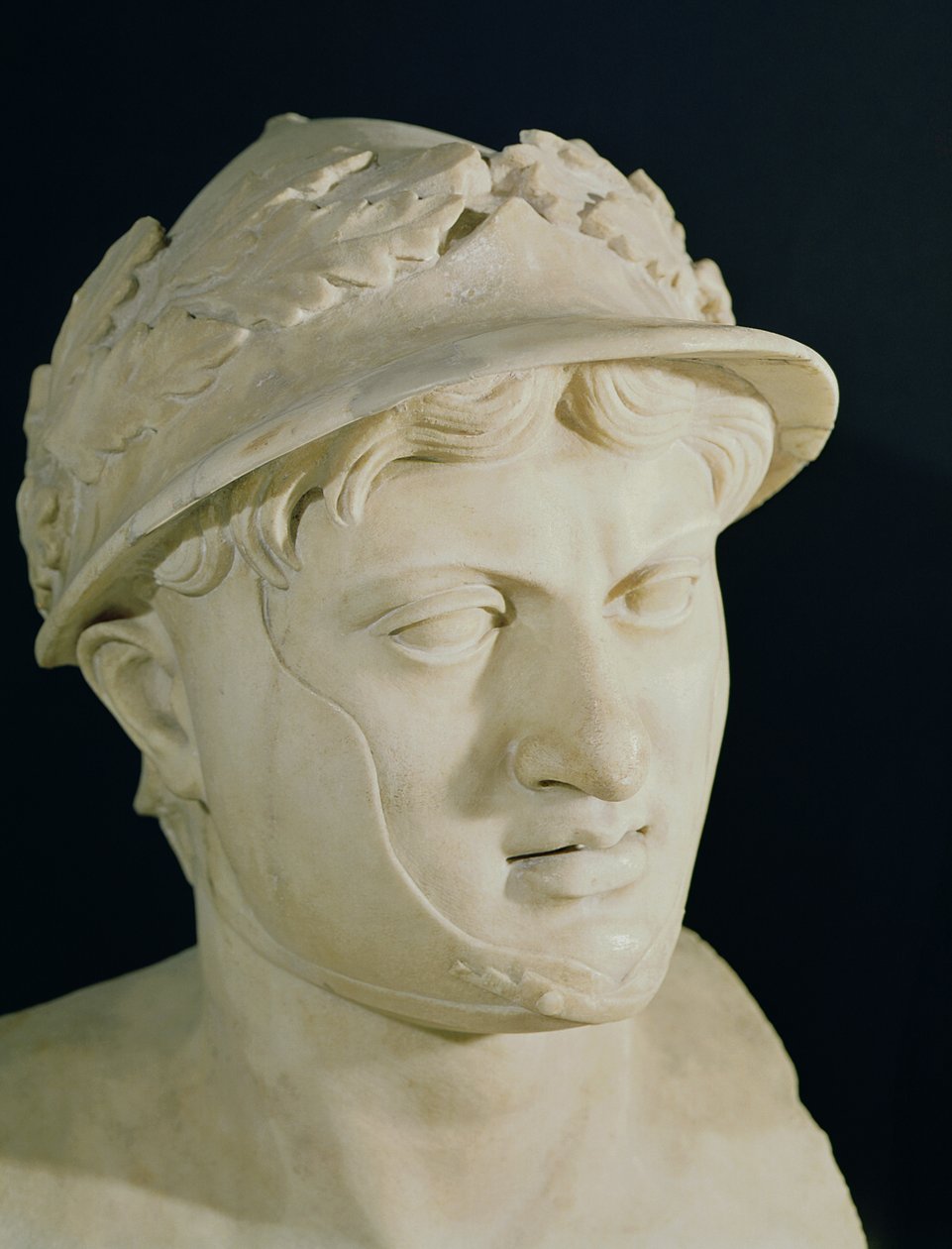 Buste de Pyrrhus (312-272 av. J.-C.) (détail) - Roman