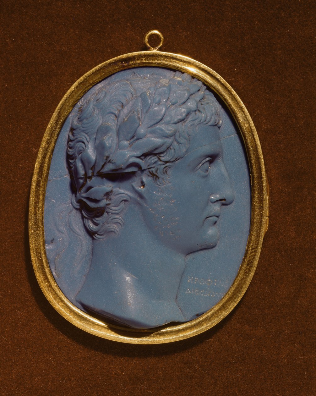 Camée portant le profil de Tibère (Claude Néron) (42 av. J.-C.-37 apr. J.-C.) - Roman