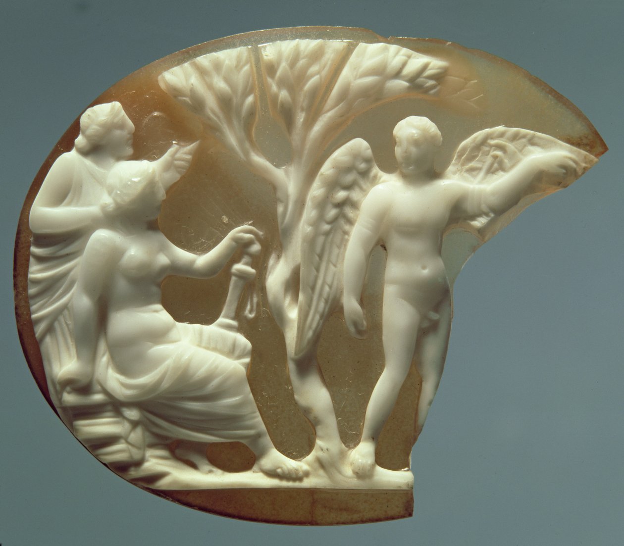 Camée représentant Icare et Dédale, 27 av. J.-C.-14 apr. J.-C. (sardonyx) - Roman