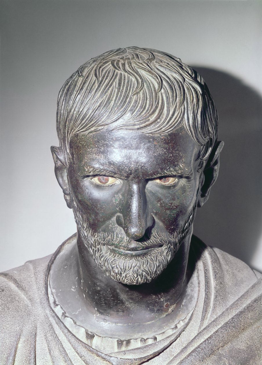 Brutus Capitolin, 4ème-3ème siècle av. J.-C. (bronze) (détail) - Roman
