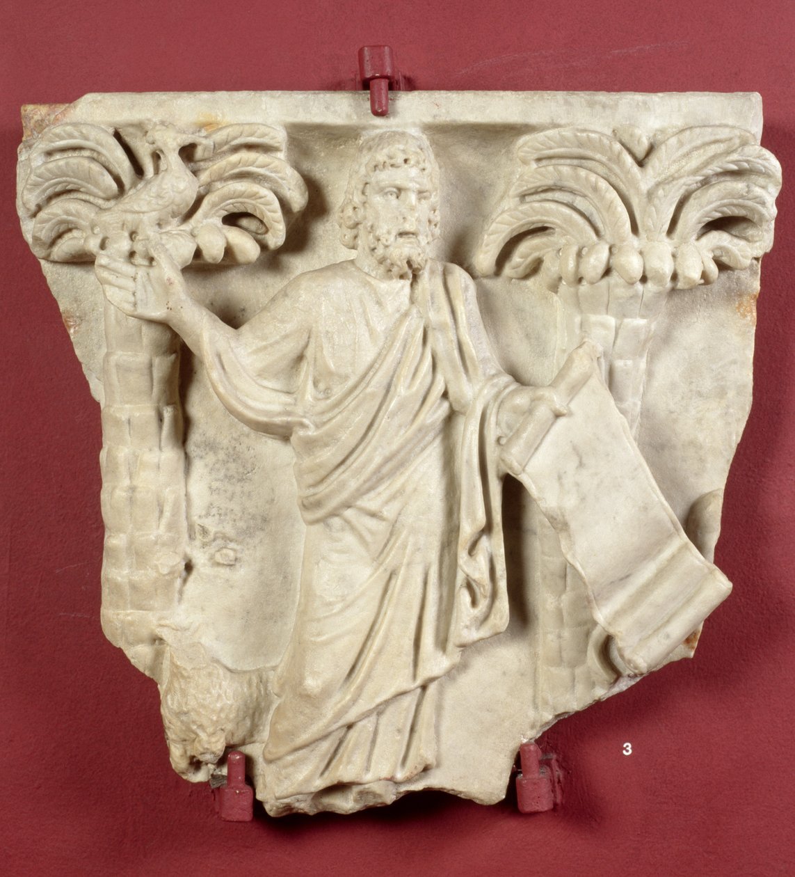 Christ représenté comme un législateur (marbre) - Roman