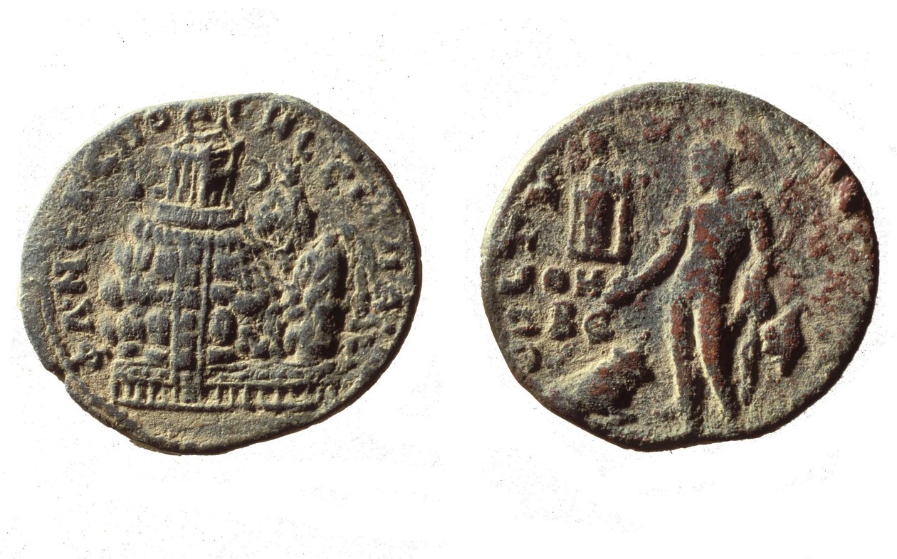 Pièces de monnaie de Macrinus, 217 - Roman