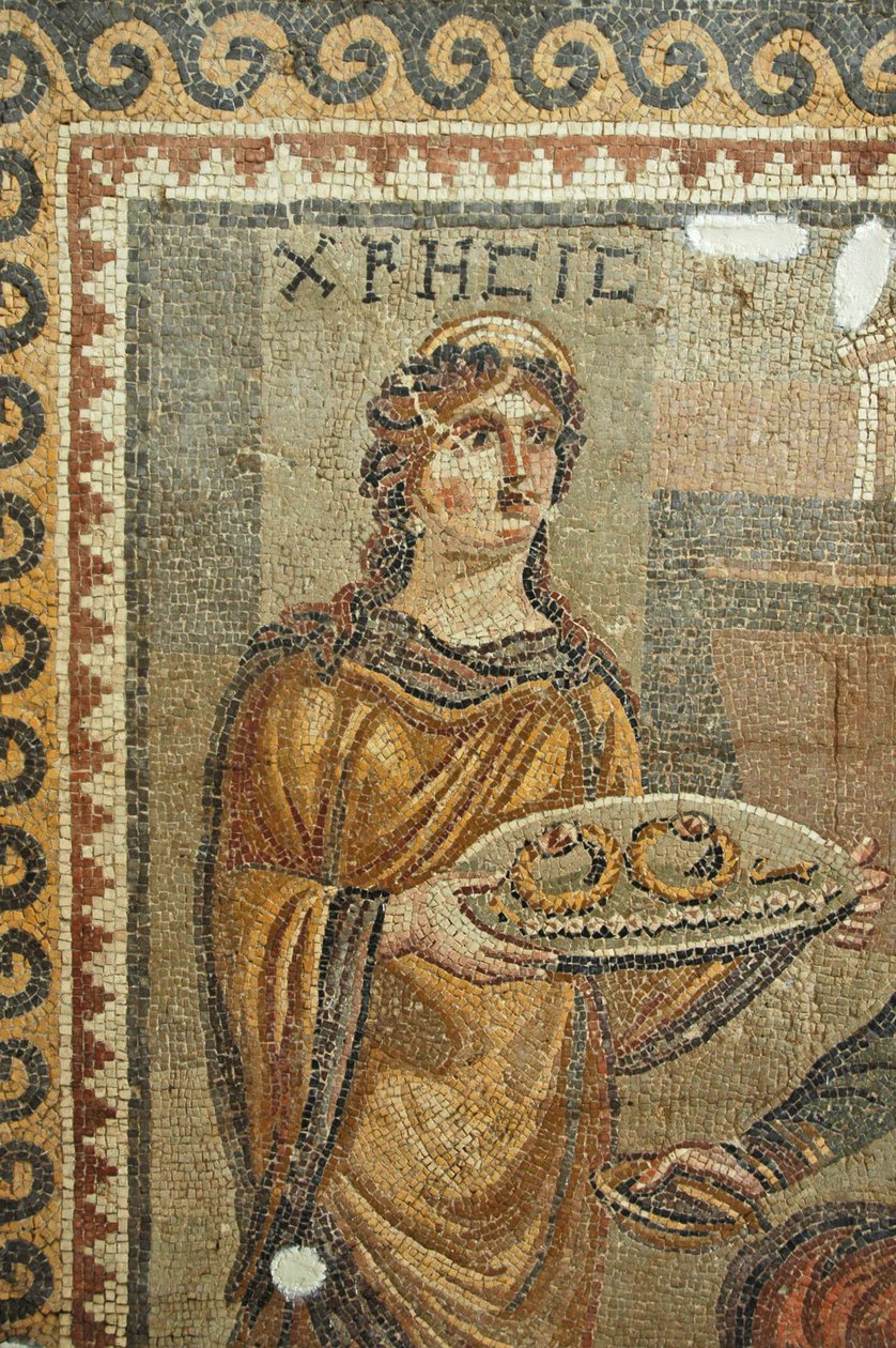 Détail de la mosaïque de Chresis, de Daphné - Roman