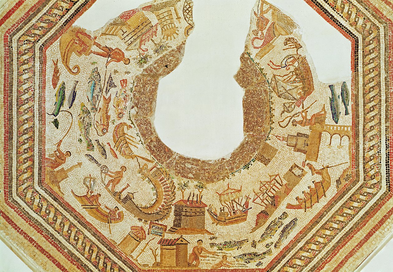 Poisson, de Vega Baja (mosaïque) - Roman