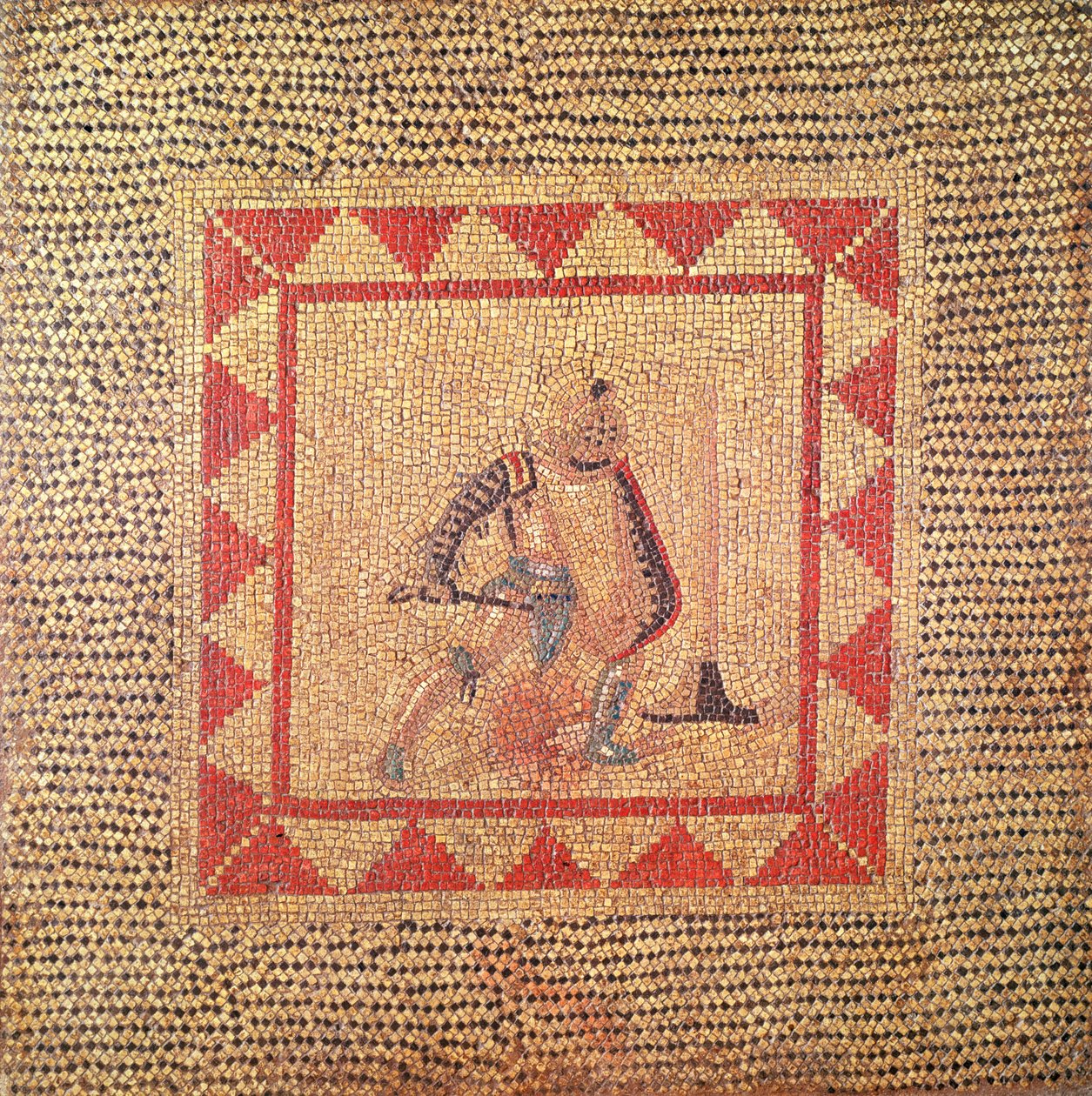 Sol représentant un gladiateur, de Flace - Roman