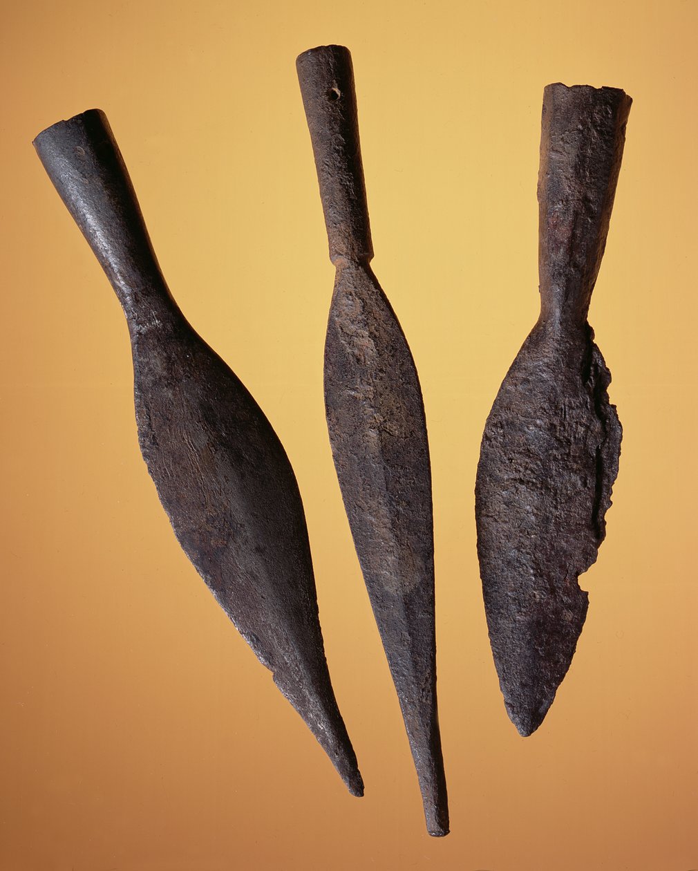 Têtes de javelot, du site romain de Newstead, Melrose, 80-100 après J.-C. - Roman