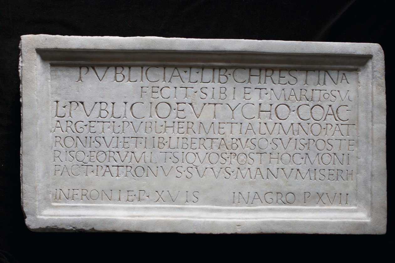 Inscription commémorative - Roman