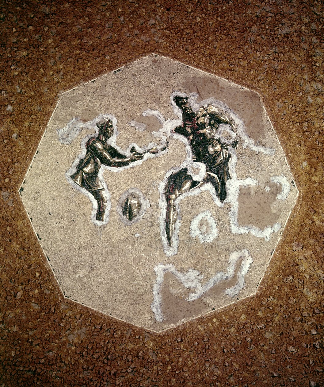 Mosaïque de sol octogonale - Roman