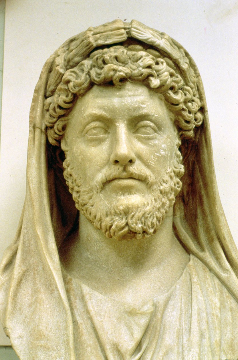 Buste portrait de Marc Aurèle (121-80 après J.-C.) - Roman
