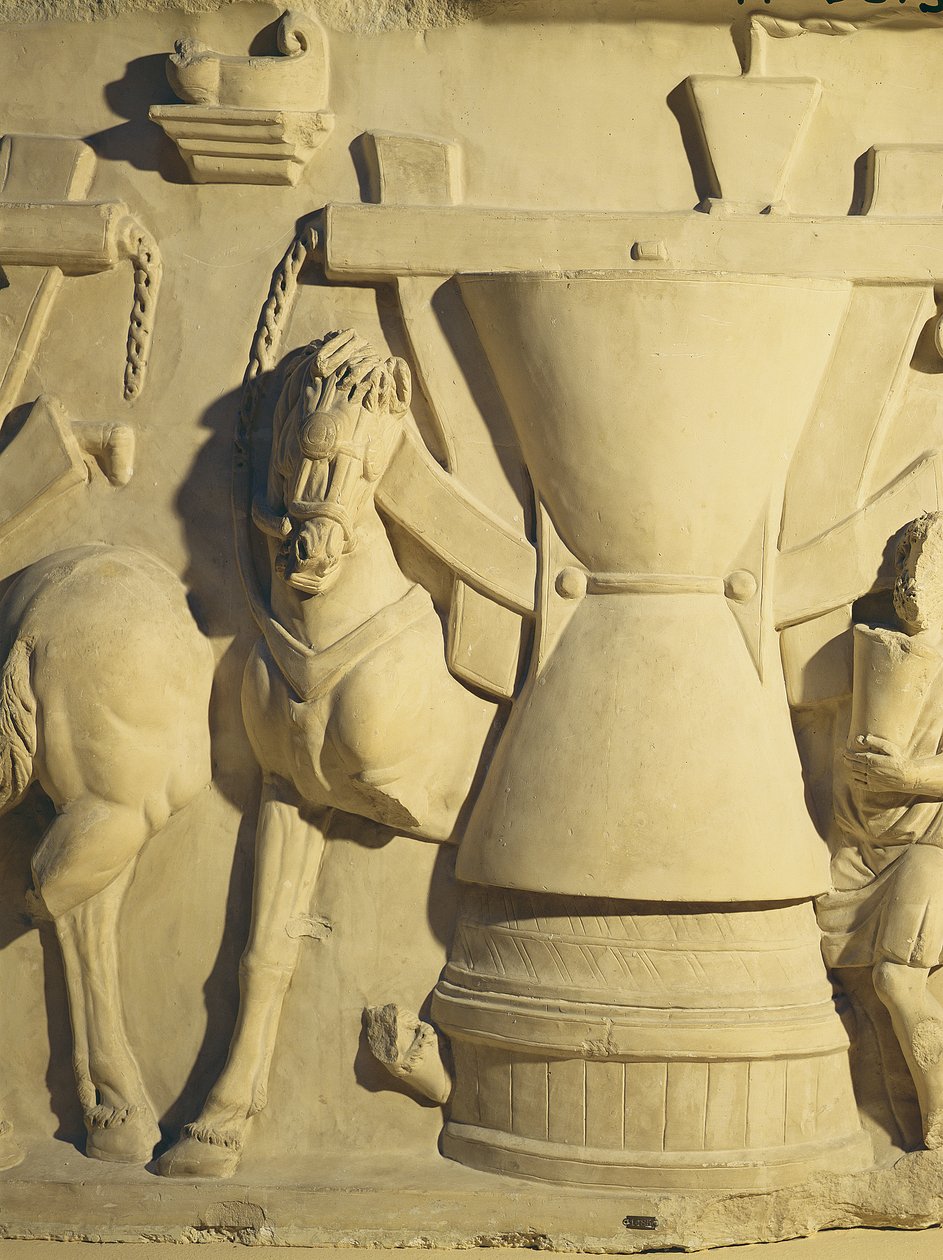 Relief représentant une scène de meunerie - Roman