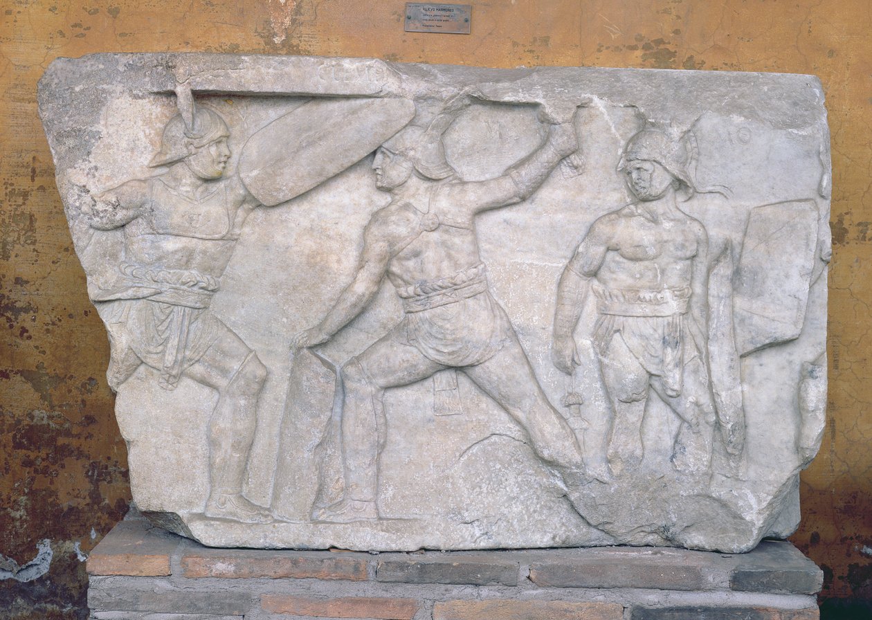 Relief représentant des gladiateurs en combat - Roman