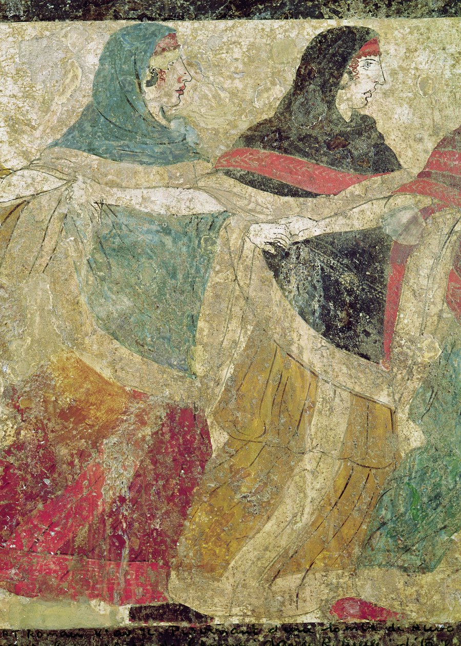 Danse funéraire rituelle (détail de deux femmes) - Roman