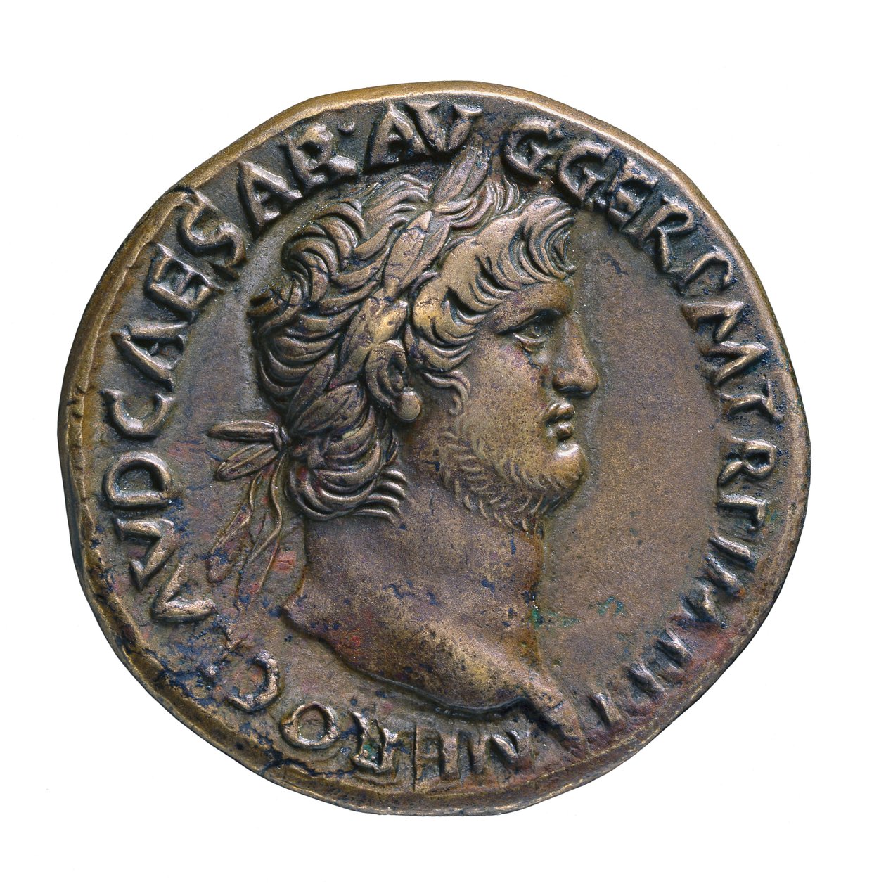 Pièce de monnaie impériale romaine de Rome, 65 après J.-C. - Roman