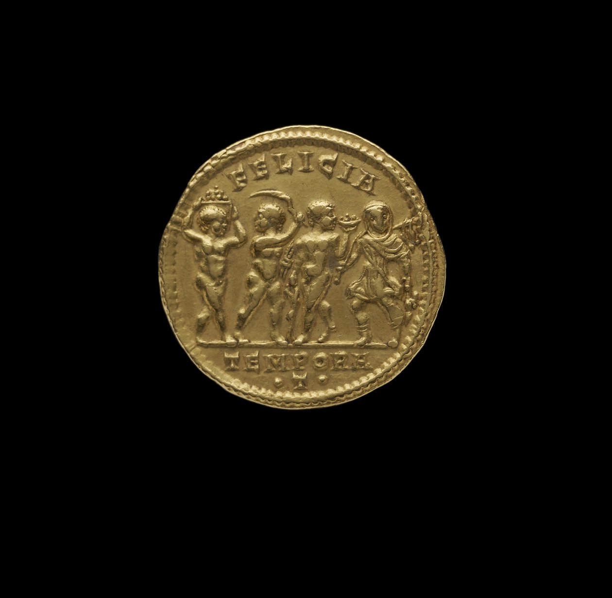 Pièce de monnaie impériale romaine de Ticinum, 316 apr. J.-C. - Roman