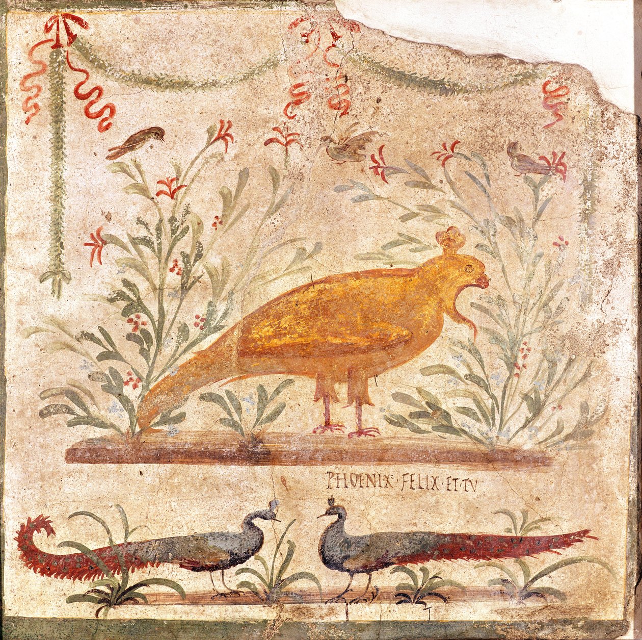Enseigne pour le thermopolium (taverne) représentant un phénix et l