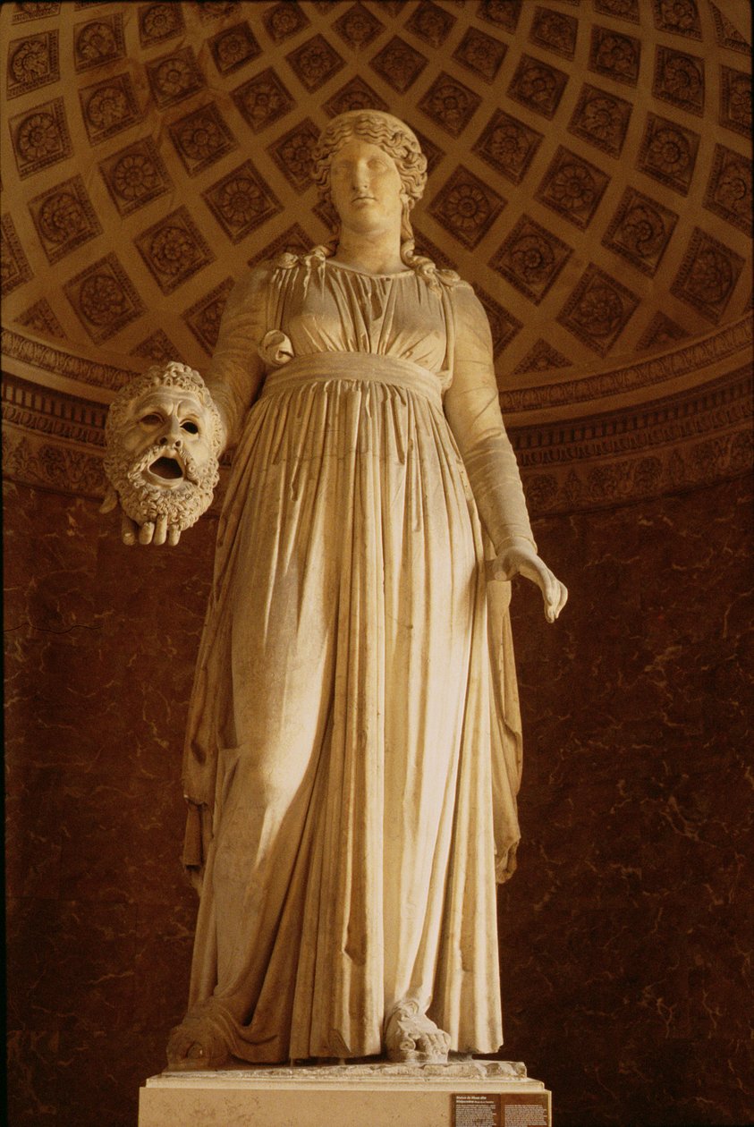 Statue de la Muse Melpomène, c.50 av. J.-C. - Roman