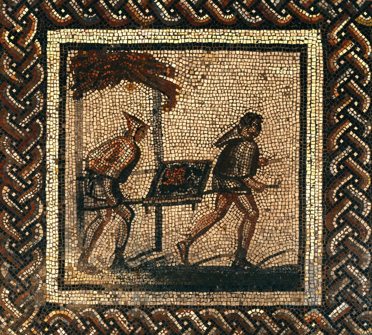 Transport de fumier, de Saint-Roman-en-Gal - Roman