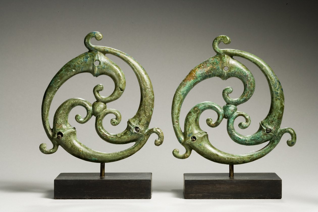 Appliques triskèles, romano-celtiques, vers 3e siècle apr. J.-C. - Roman